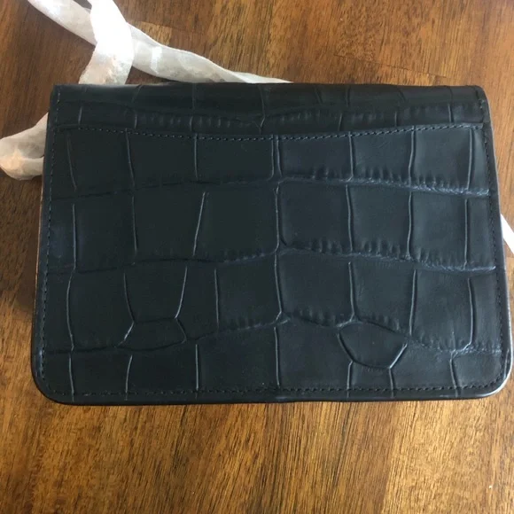 NWT $295 Coach Bowery Croc-Embossed Leather with Gold Crossbody Chain! - Picture 3 of 16